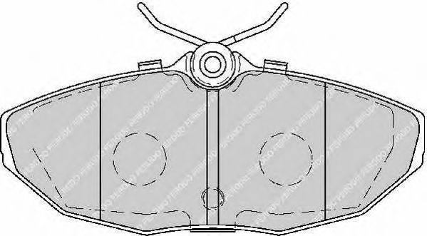 Комплект тормозных колодок, дисковый тормоз FERODO FDB1713