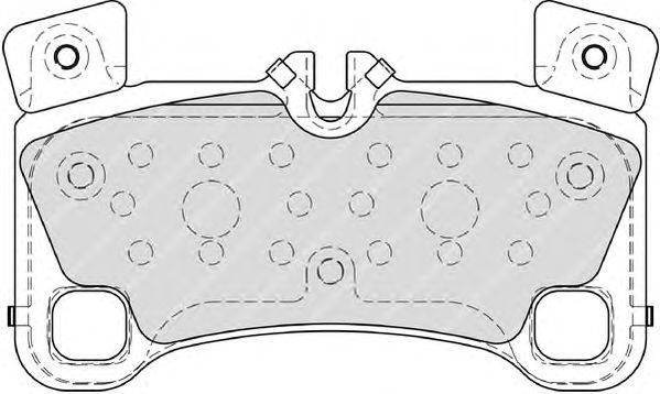 Комплект тормозных колодок, дисковый тормоз FERODO 24296