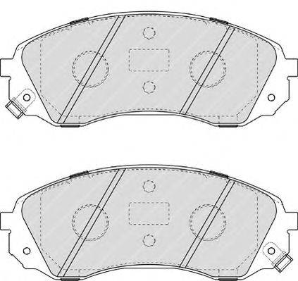 Комплект тормозных колодок, дисковый тормоз FERODO 24598