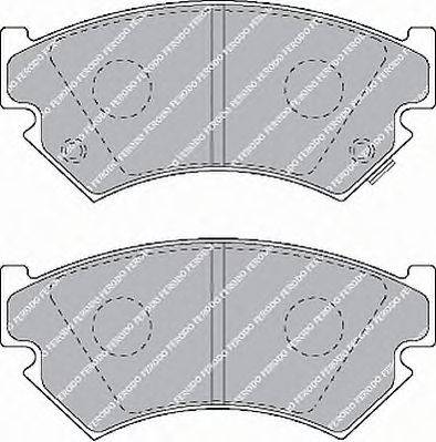 Комплект тормозных колодок, дисковый тормоз FERODO 21547