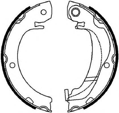Комплект тормозных колодок, стояночная тормозная система FERODO FSB4036