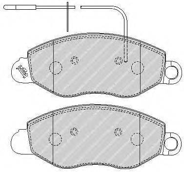 Комплект тормозных колодок, дисковый тормоз NISSAN 410600X226