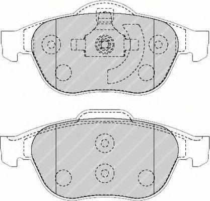 Комплект тормозных колодок, дисковый тормоз FERODO FSL1541