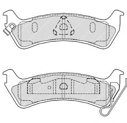 Комплект тормозных колодок, дисковый тормоз FERODO FSL1549