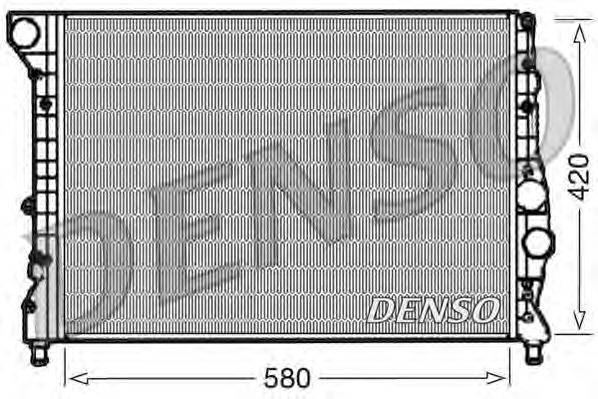 Радиатор, охлаждение двигателя DENSO DRM01001