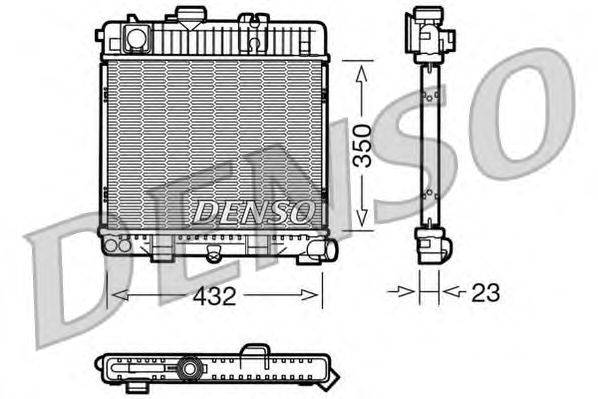 Радиатор, охлаждение двигателя DENSO DRM05026