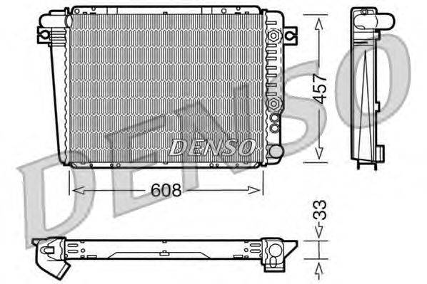 Радиатор, охлаждение двигателя DENSO DRM05071