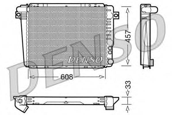 Радиатор, охлаждение двигателя DENSO DRM05072