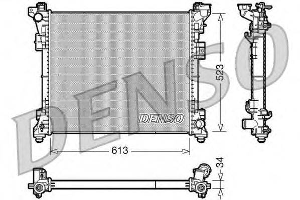 Радиатор, охлаждение двигателя DENSO DRM06006