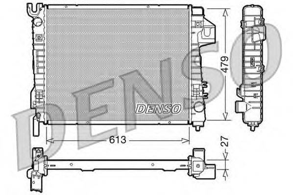 Радиатор, охлаждение двигателя DENSO DRM06020