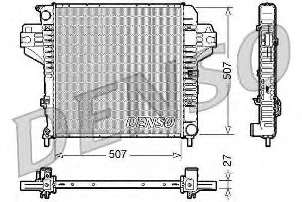 Радиатор, охлаждение двигателя DENSO DRM06030