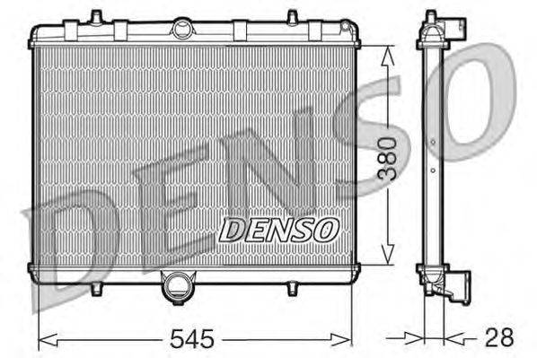 Радиатор, охлаждение двигателя DENSO DRM07060