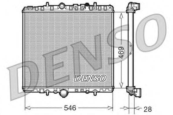 Радиатор, охлаждение двигателя DENSO DRM07061