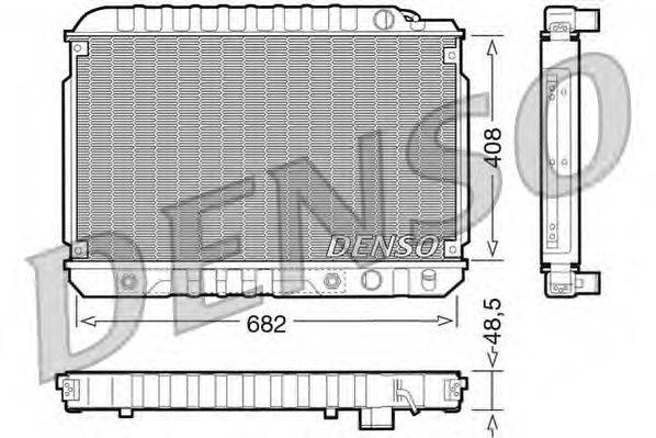 Радиатор, охлаждение двигателя DENSO DRM17003