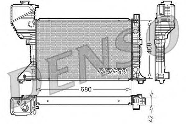 Радиатор, охлаждение двигателя DENSO DRM17017