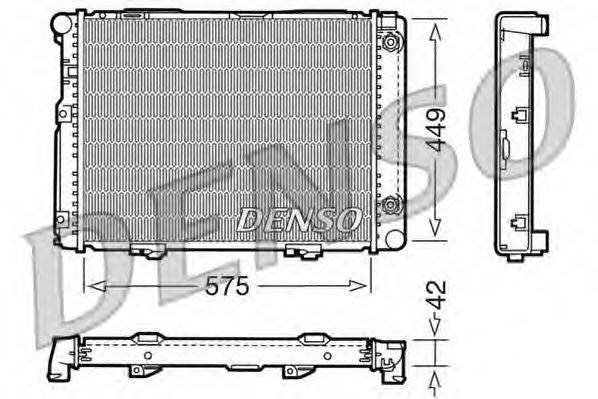 Радиатор, охлаждение двигателя DENSO DRM17060