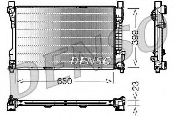 Радиатор, охлаждение двигателя DENSO DRM17081