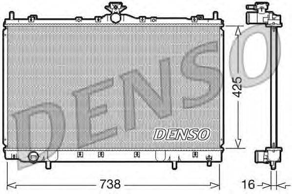 Радиатор, охлаждение двигателя DENSO DRM45012