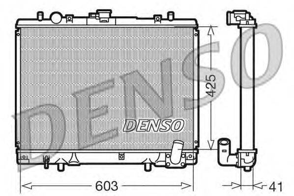 Радиатор, охлаждение двигателя DENSO DRM45019