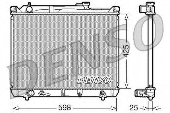 Радиатор, охлаждение двигателя DENSO DRM47021