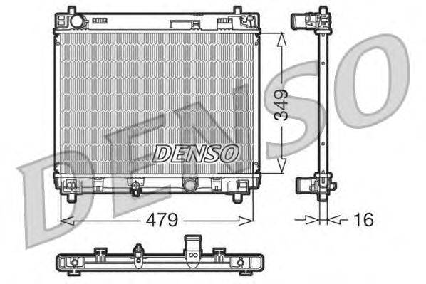 Радиатор, охлаждение двигателя DENSO DRM50004