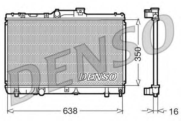 Радиатор, охлаждение двигателя NISSENS 64863
