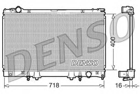 Радиатор, охлаждение двигателя DENSO DRM51002