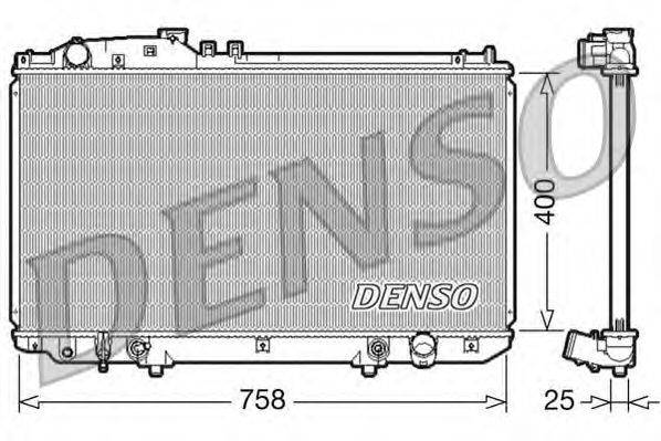 Радиатор, охлаждение двигателя DENSO DRM51006