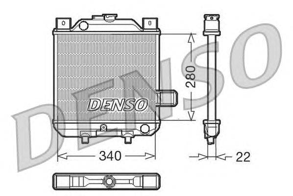 Радиатор, охлаждение двигателя DENSO DRM99006