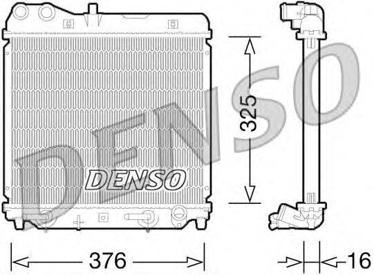 Радиатор, охлаждение двигателя DENSO DRM40026