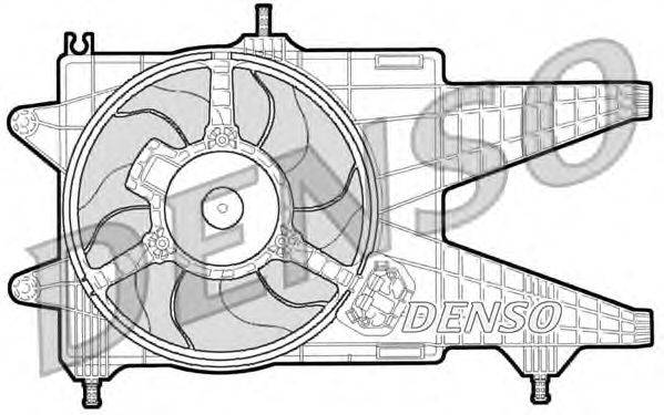 Вентилятор, охлаждение двигателя DENSO DER09038