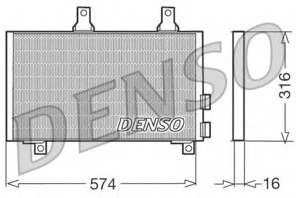 Конденсатор, кондиционер DENSO DCN01002