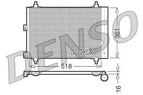 Конденсатор, кондиционер DENSO DCN07006