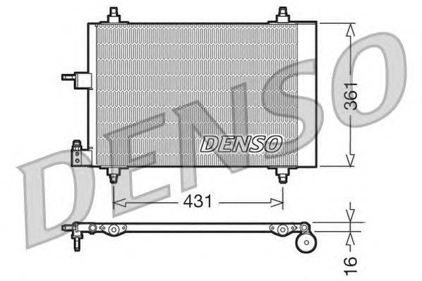 Конденсатор, кондиционер DENSO DCN07009