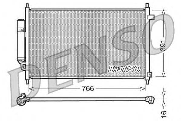 Конденсатор, кондиционер DENSO DCN40004