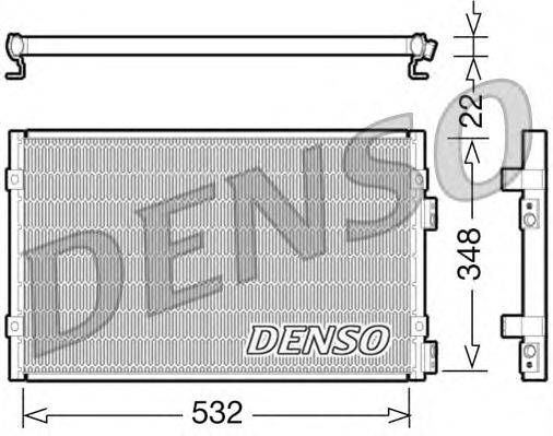 Конденсатор, кондиционер DENSO DCN06002