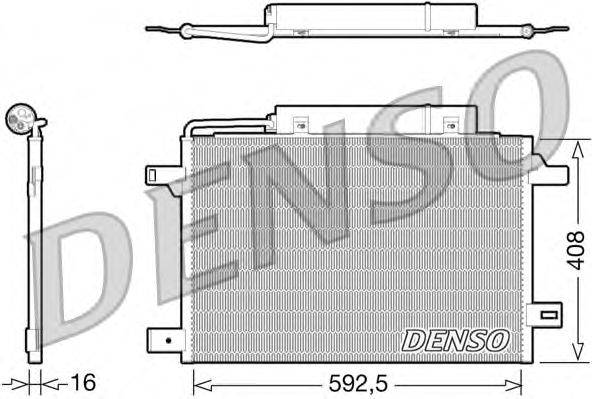 Конденсатор, кондиционер DENSO DCN17003