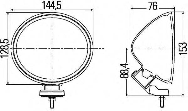 Противотуманная фара HELLA 1N4 007 893-051