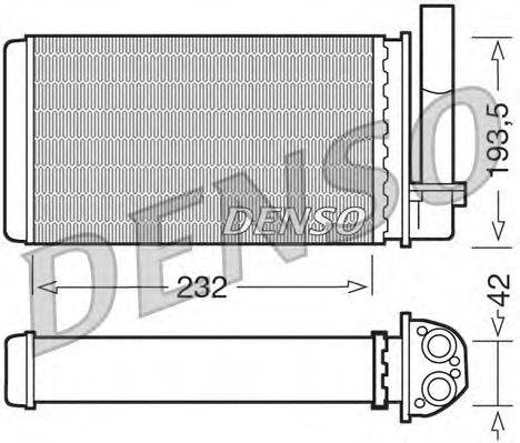 Теплообменник, отопление салона DENSO DRR21003