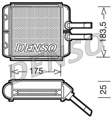 Теплообменник, отопление салона DENSO DRR08001