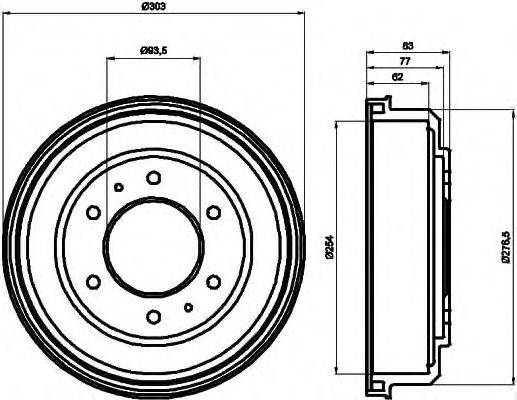 Тормозной барабан MINTEX MBD128