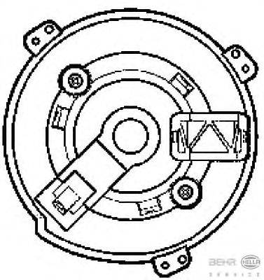 Вентилятор салона HELLA 8EW 009 159-531
