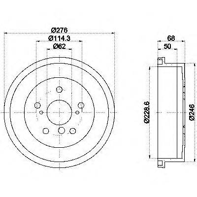 Тормозной барабан MINTEX MBD181