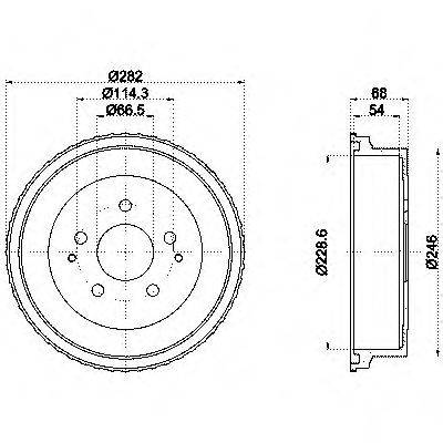 Тормозной барабан MINTEX MBD323