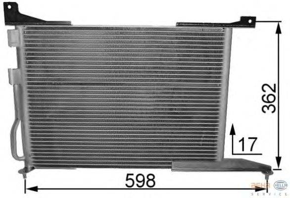 Конденсатор, кондиционер HELLA 8FC 351 036-261