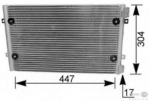 Конденсатор, кондиционер HELLA 8FC351036271