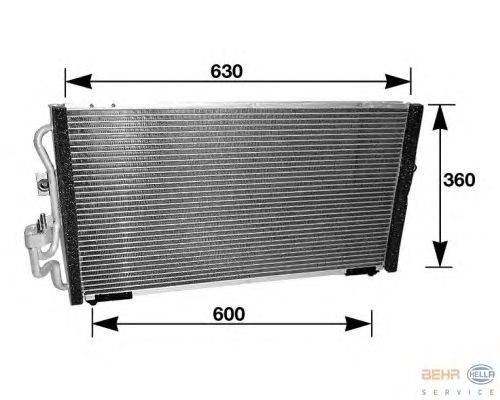 Конденсатор, кондиционер HELLA 8FC 351 037-241