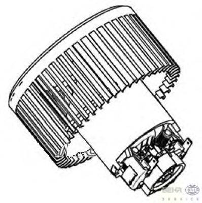 Вентилятор салона HELLA 8EW 351 039-281