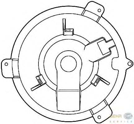 Вентилятор салона HELLA 8EW 351 039-301