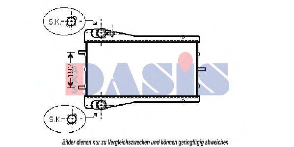 Радиатор, охлаждение двигателя AKS DASIS 172005N